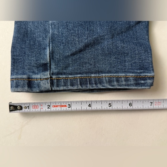 Levis 502 Jeans Mens 34x38 Blue Denim Regular Straight Stretch Jeans - Picture 9 of 9